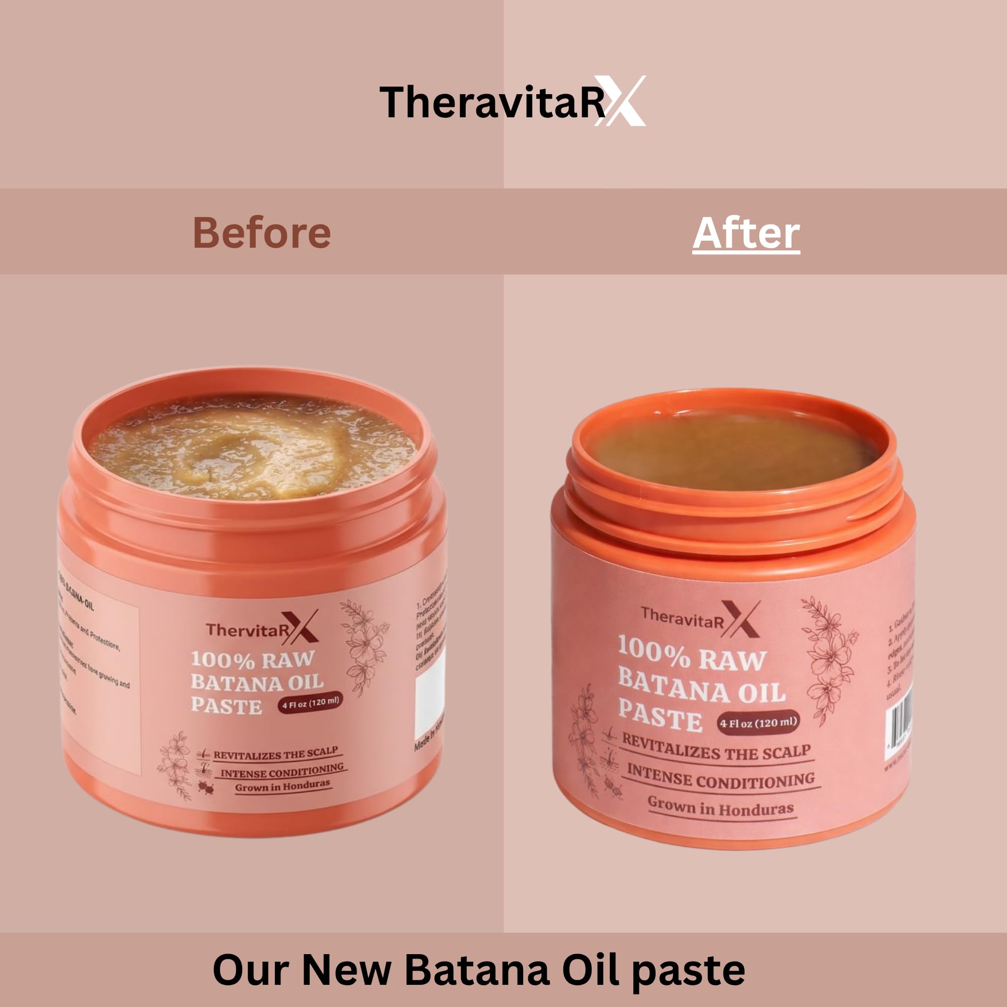 THERAVITARX Batana Oil glossy-hair result hints smoother, stronger strands
