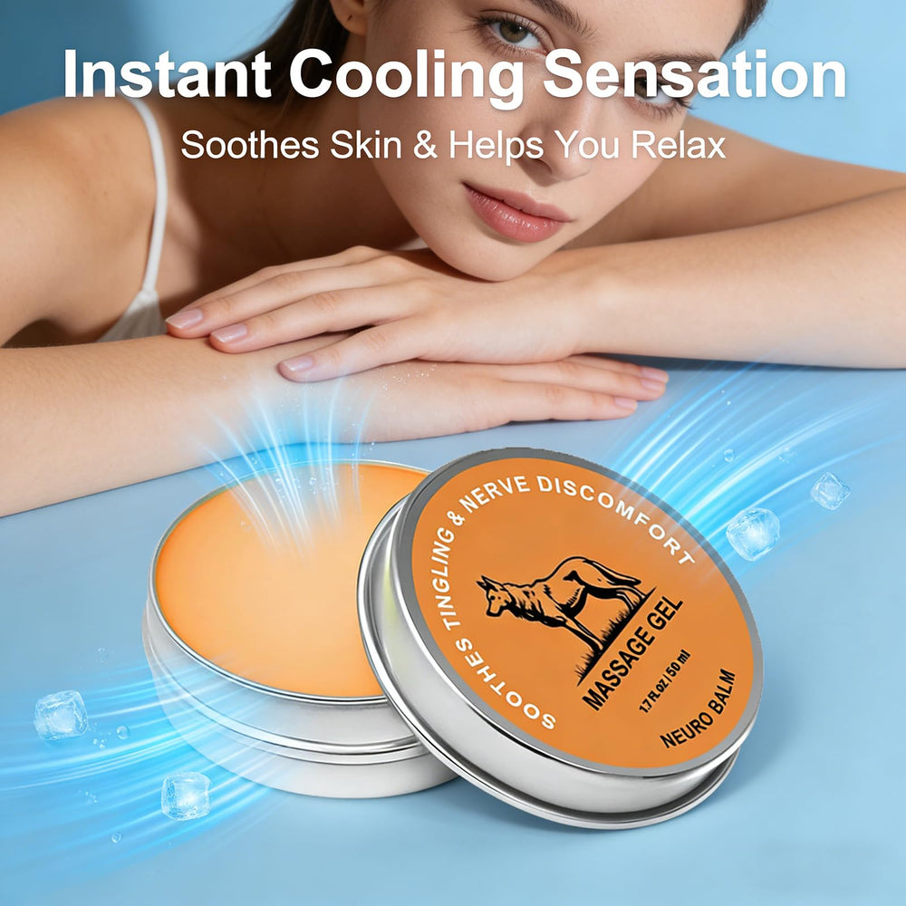 Therawolf Balm cream applied on arm for fast-absorbing cooling relief.