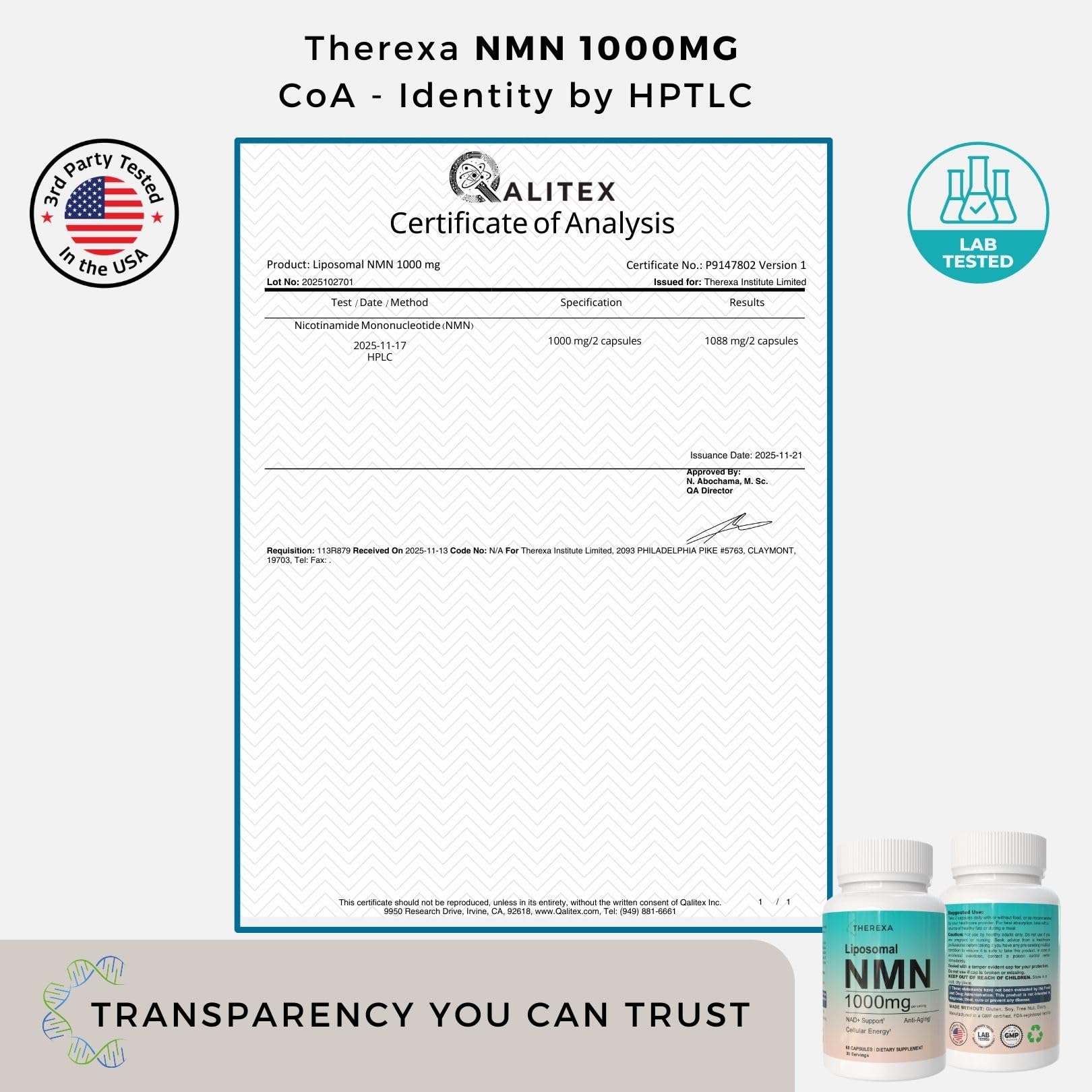 Capsules close-up emphasizing clean, non-GMO NMN supplement.