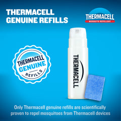 Thermacell 12-hour fuel cartridge powers cordless operation.
