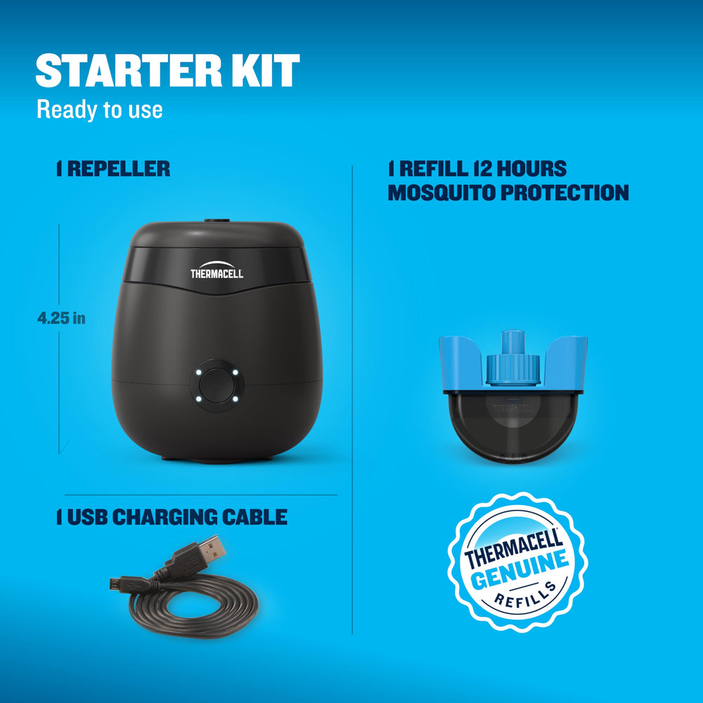 Thermacell E55e USB charging cable included for on-the-go power