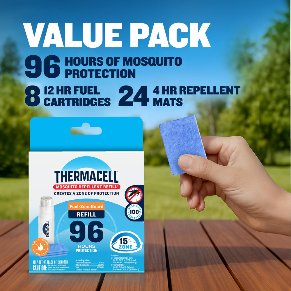 Thermacell easy-refill design with no smoke and simple setup.
