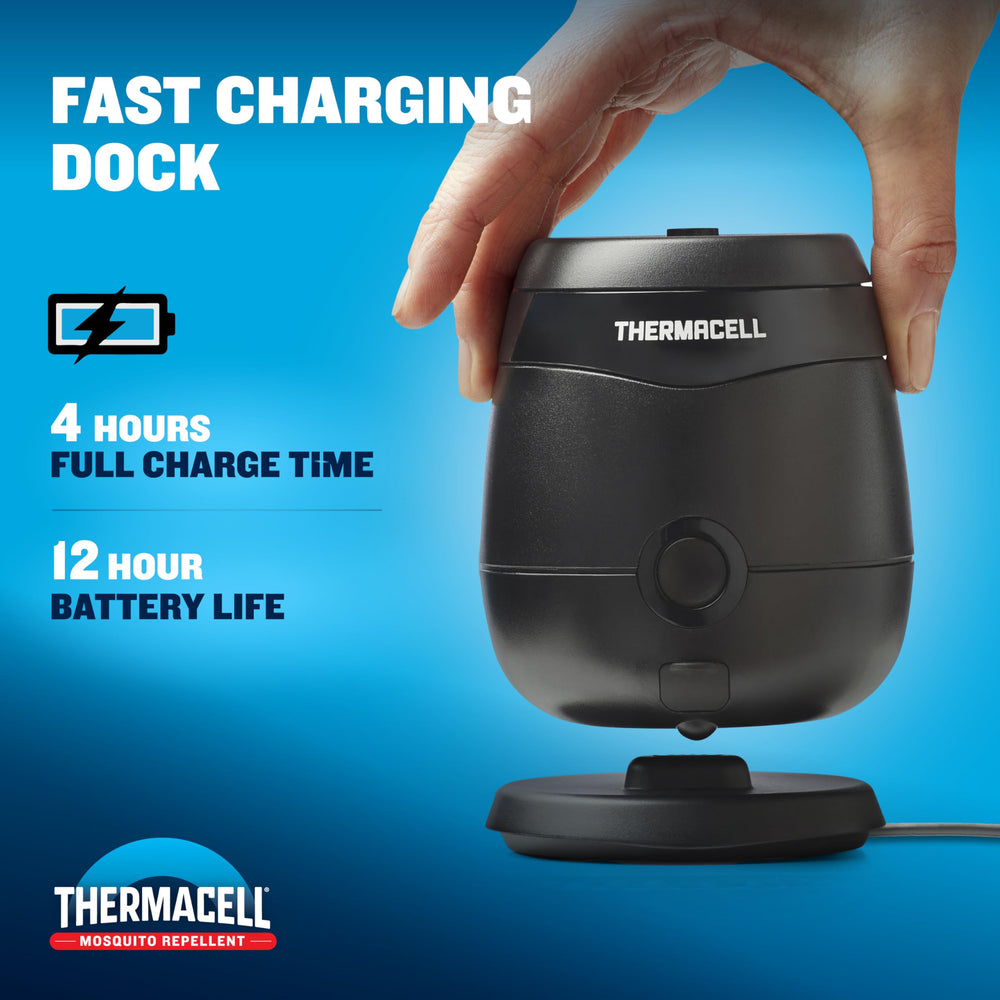 Thermacell E-ZoneGuard Patio Max used during camping trips for protection