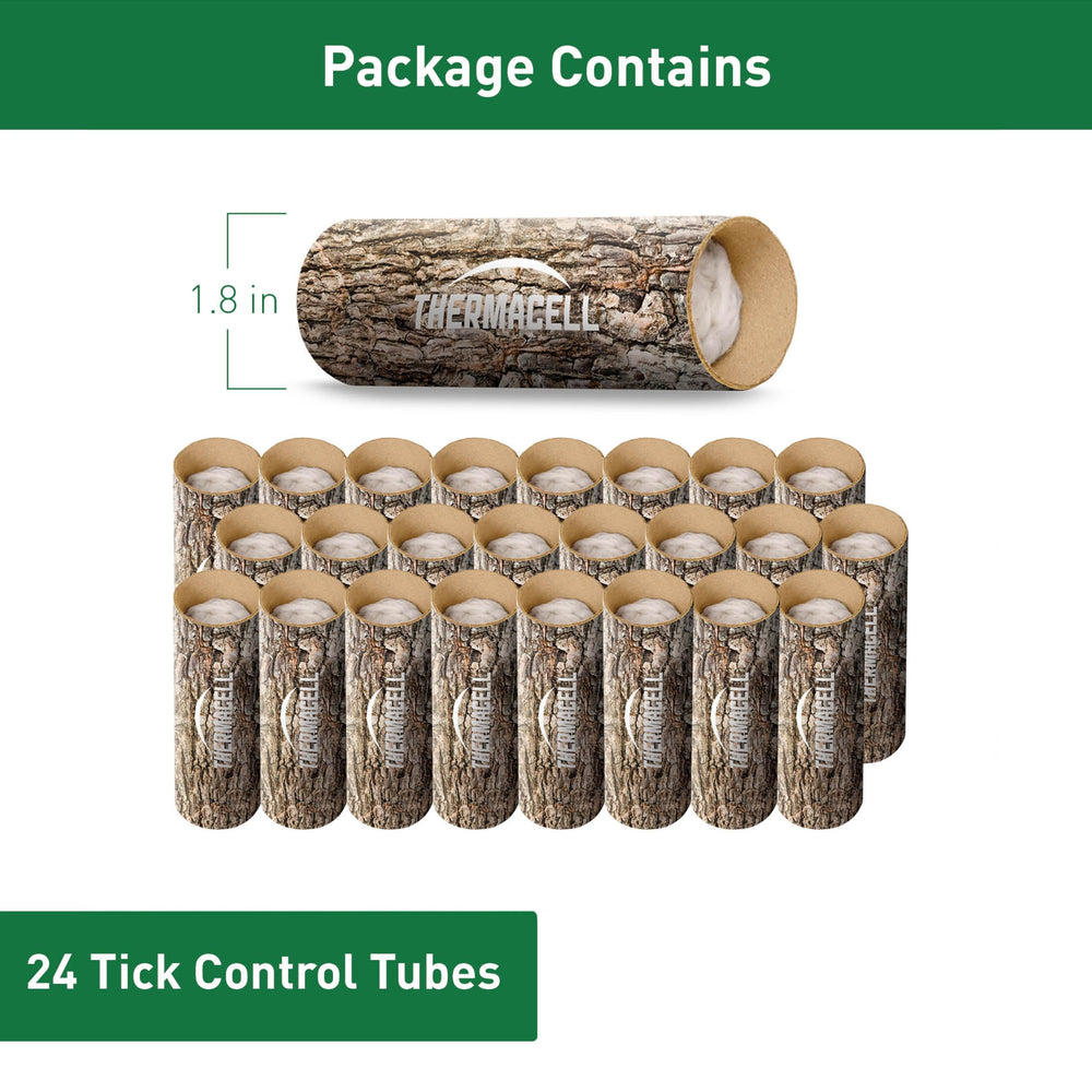 Thermacell tubes placed around rock walls deter ticks around outdoor spaces.