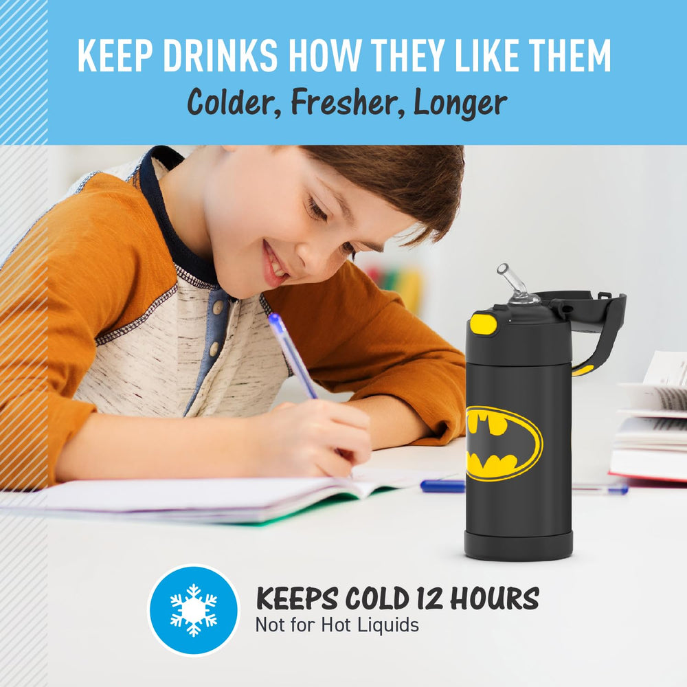 THERMOS FUNTAINER Batman durable stainless steel for lasting daily use.