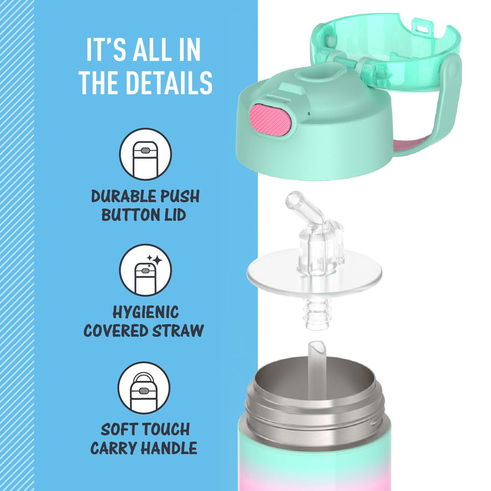 THERMOS FUNTainer durable 18/8 stainless steel withstands drops and daily wear