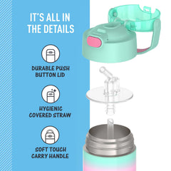 THERMOS FUNTainer durable 18/8 stainless steel withstands drops and daily wear
