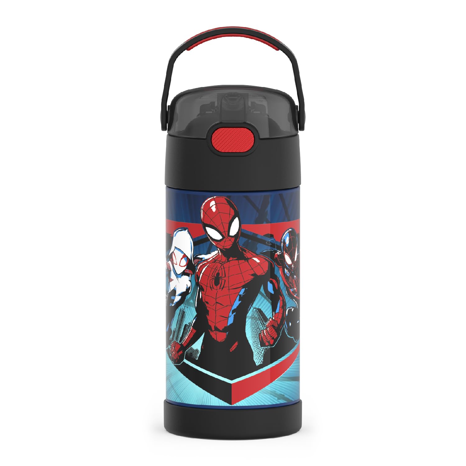THERMOS FUNTainer Spider-Man 12oz bottle keeps drinks cold for hours