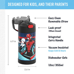THERMOS FUNTainer straw with hygienic cover eases cleaning and spill prevention