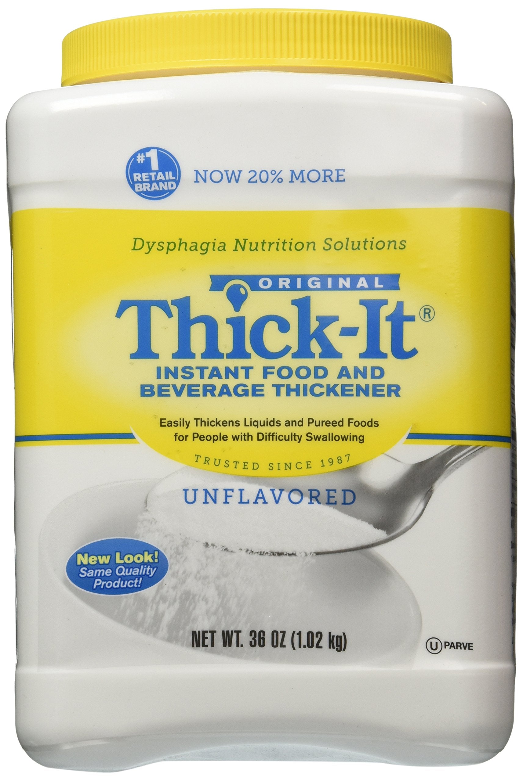 Thick-It Original dietary shake mug: versatile thickener for breakfast drinks.