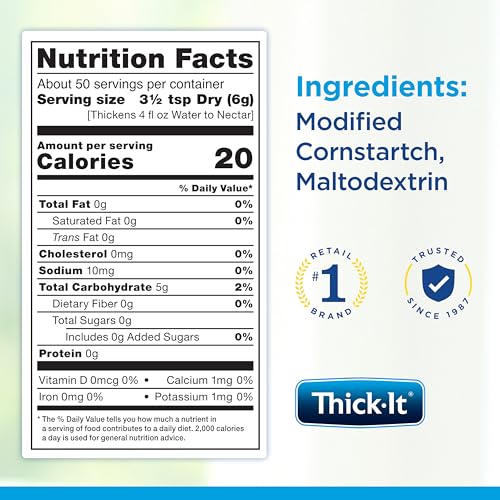 Thick-It Original soup stir: consistent texture for easier swallowing.