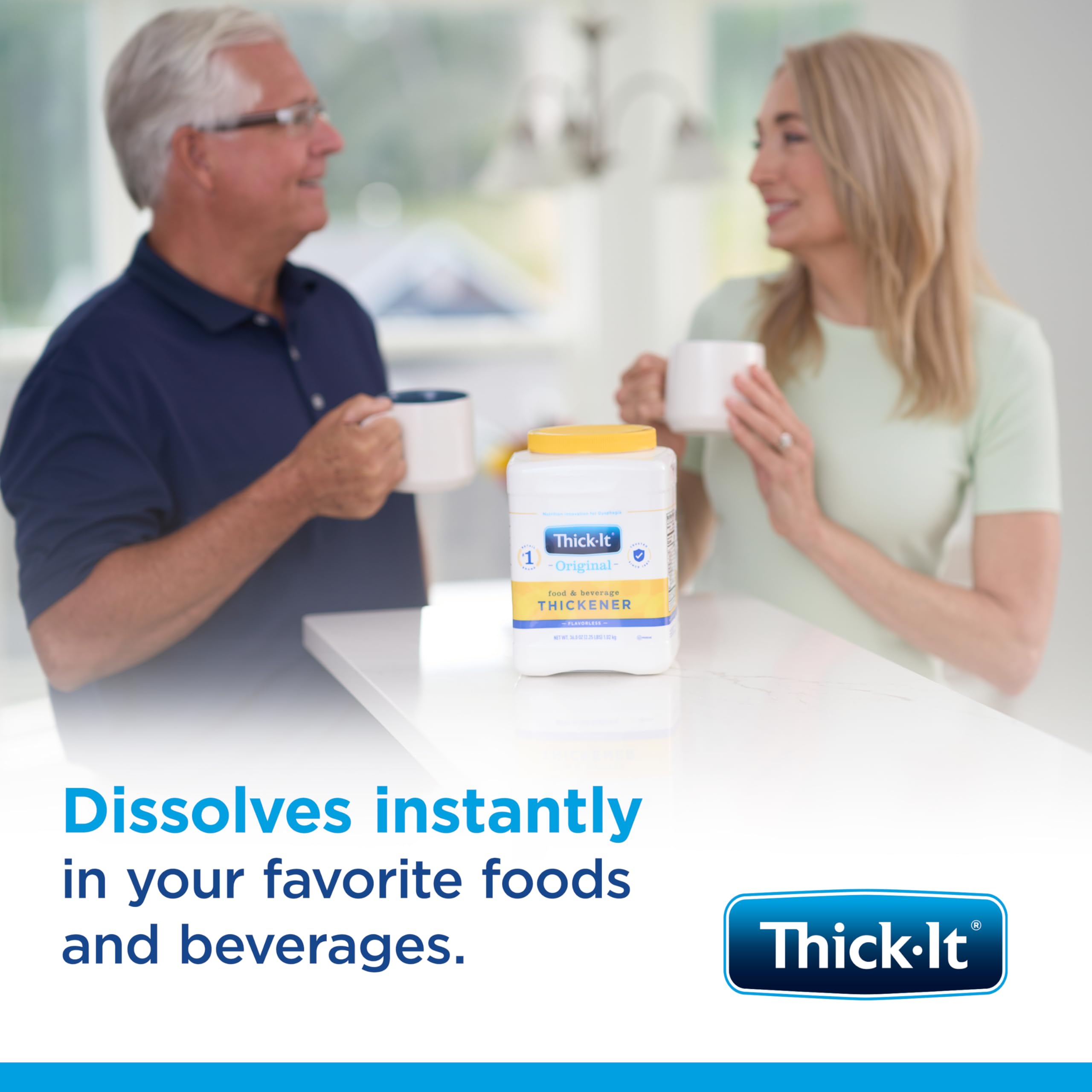 Thick-It Original yogurt cup: flavor-neutral thickening for breakfast or snacks.