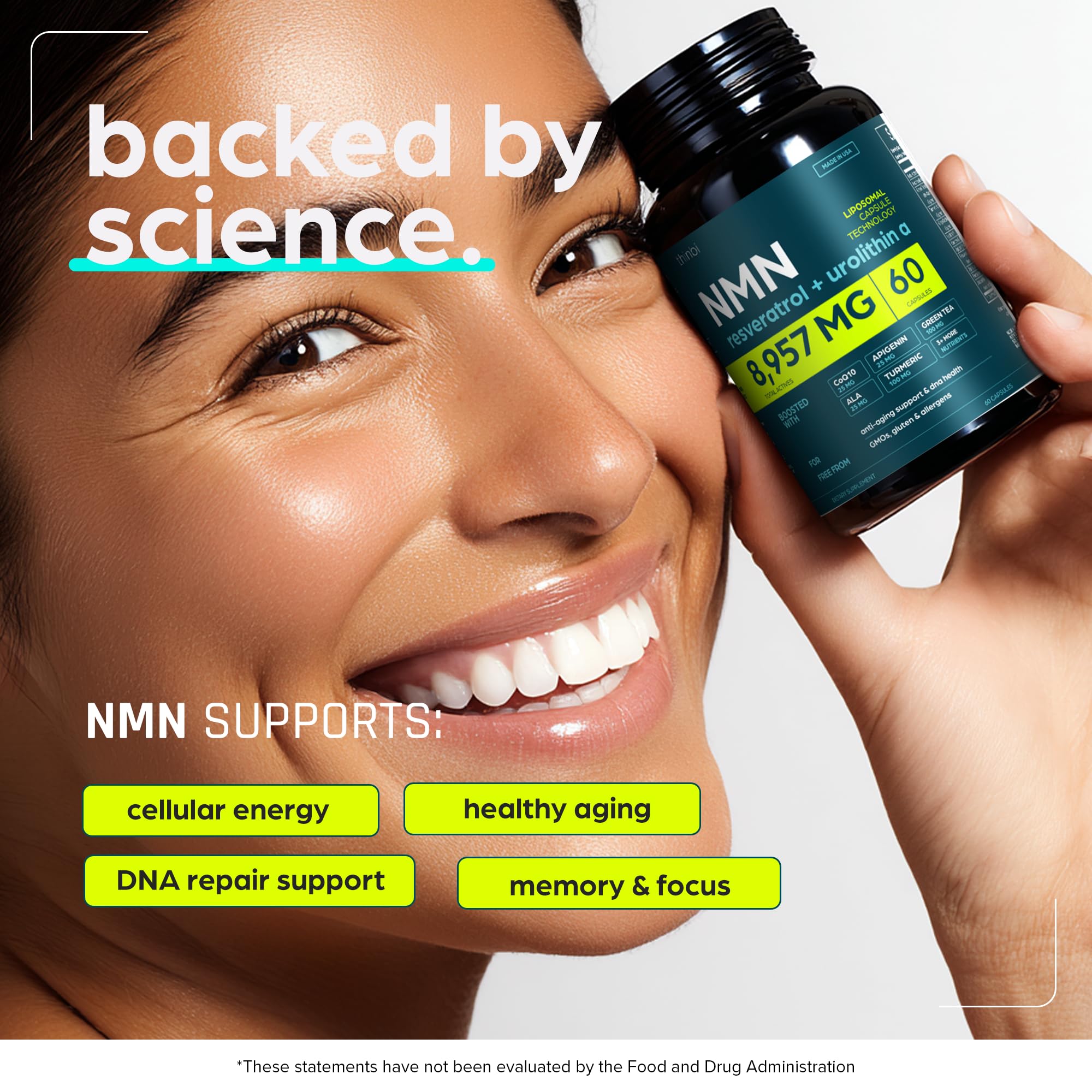 Thinbi advanced 8957mg formula highlights six longevity ingredients for energy and aging support