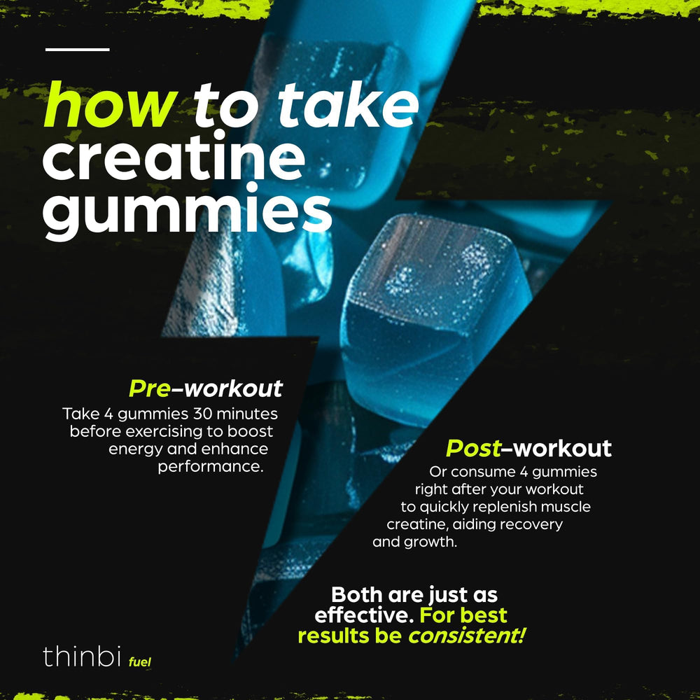 Thinbi bottle with athletes shows quick, portable pre-workout energy options.