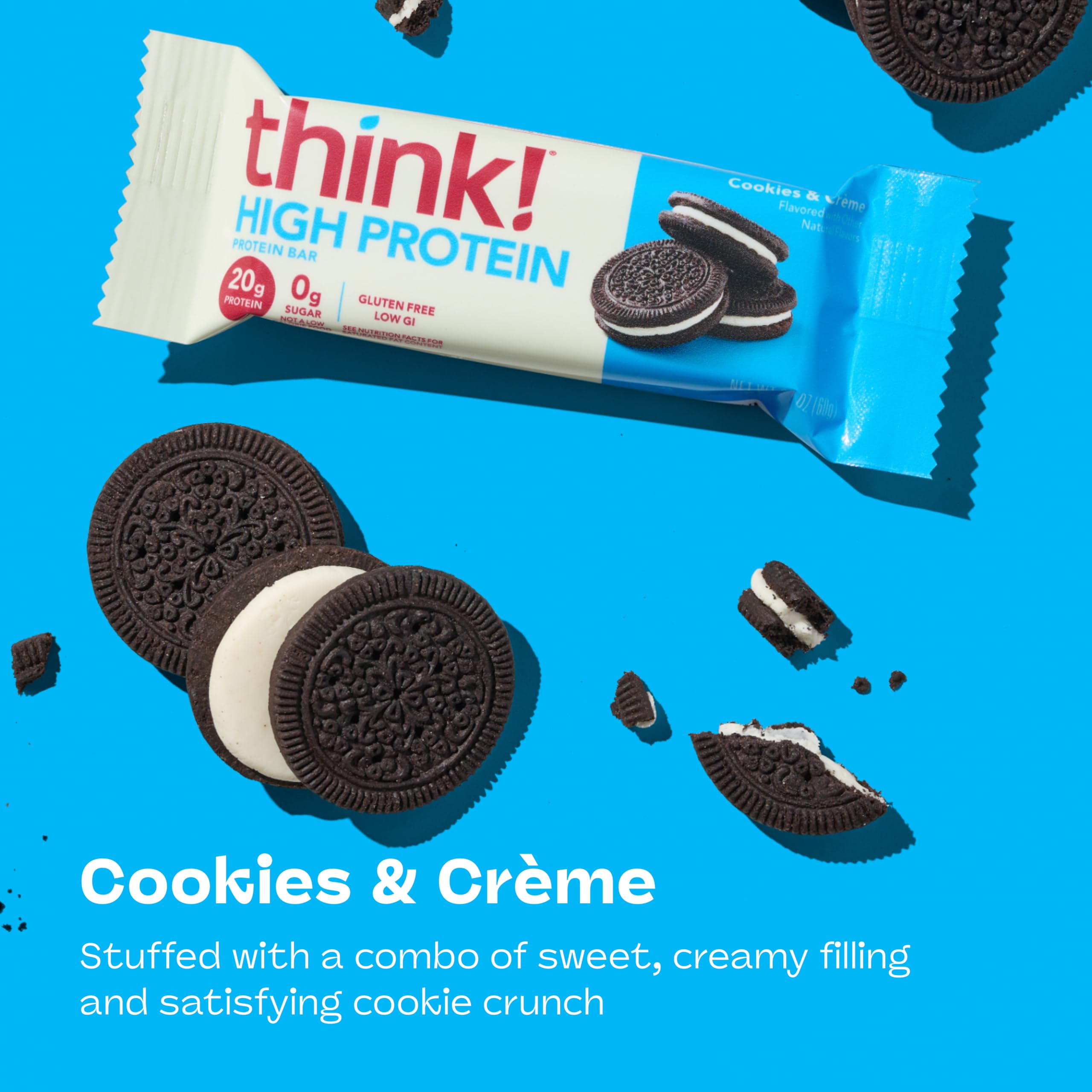 Think! Cookies and Créme bar ready for workouts and trail snacking.