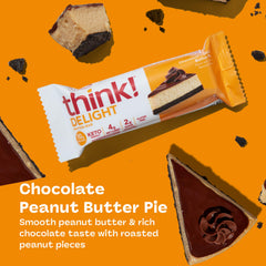 Think! Delight bar nutrition label highlights 10g protein per serving.