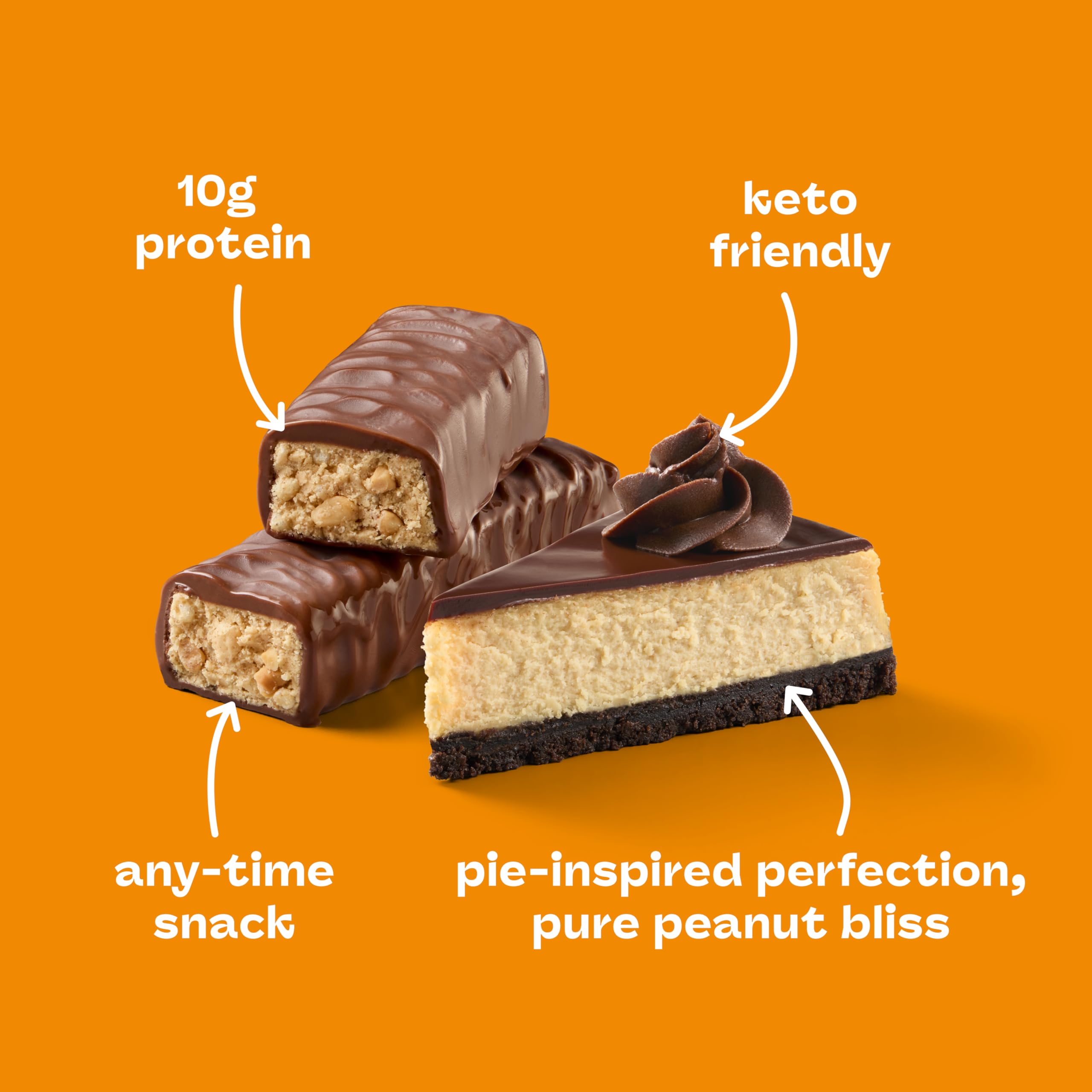 Think! Delight bar on a desk with coffee for a quick protein boost.