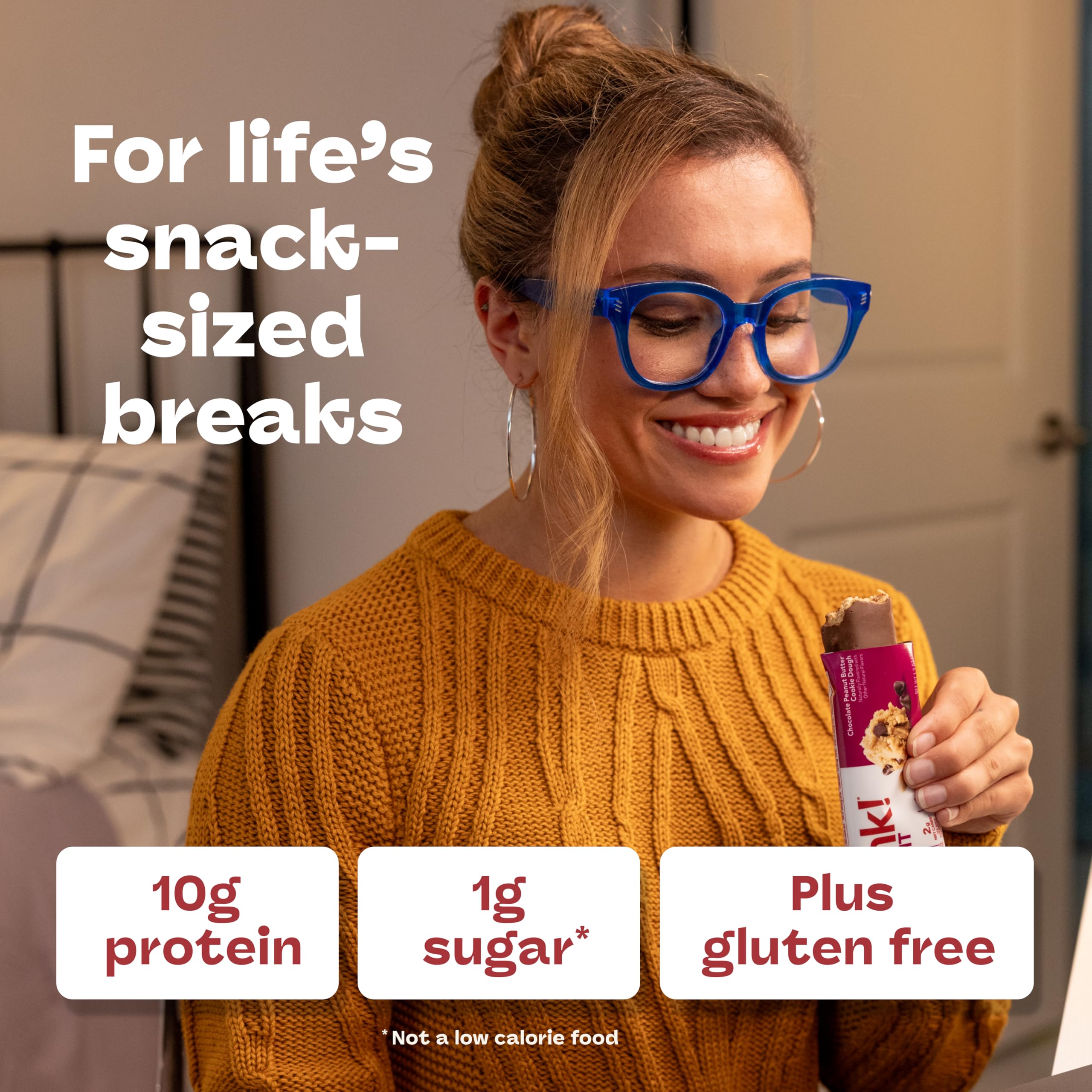 Think! Delight ingredient view highlights gluten-free and quality ingredients.