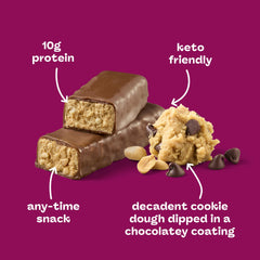 Think! Delight nutrition facts emphasize 10g protein per bar.
