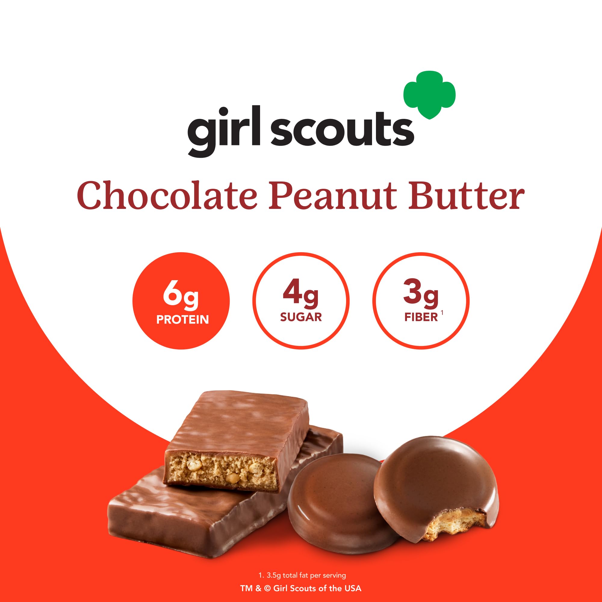 Think! Girl Scout Minis 100-calorie bar, perfect for portion-controlled snacking.