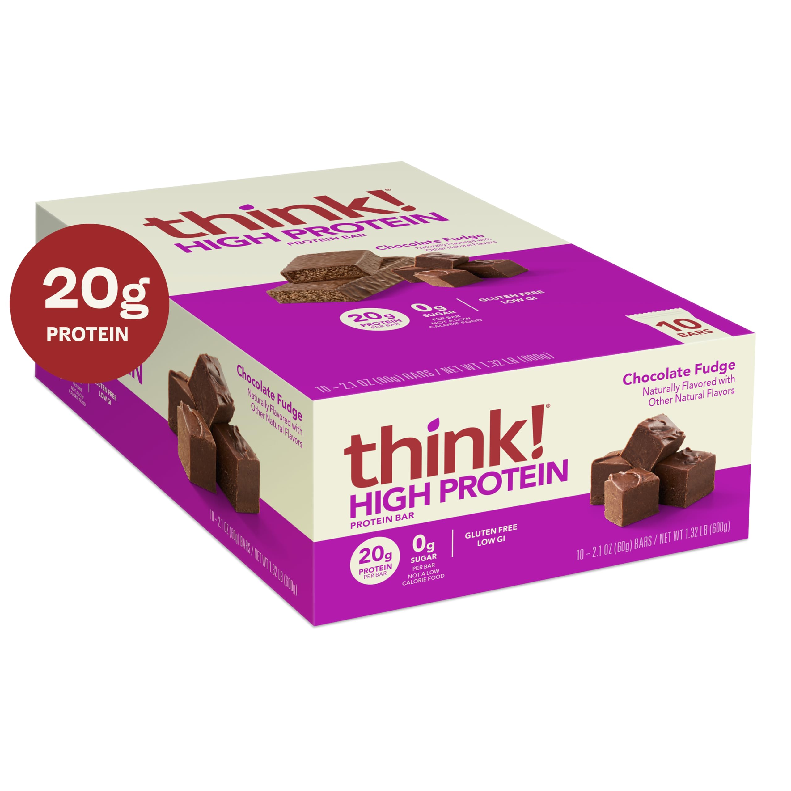 Think! 10-count box offers convenient, value-packed snack options.