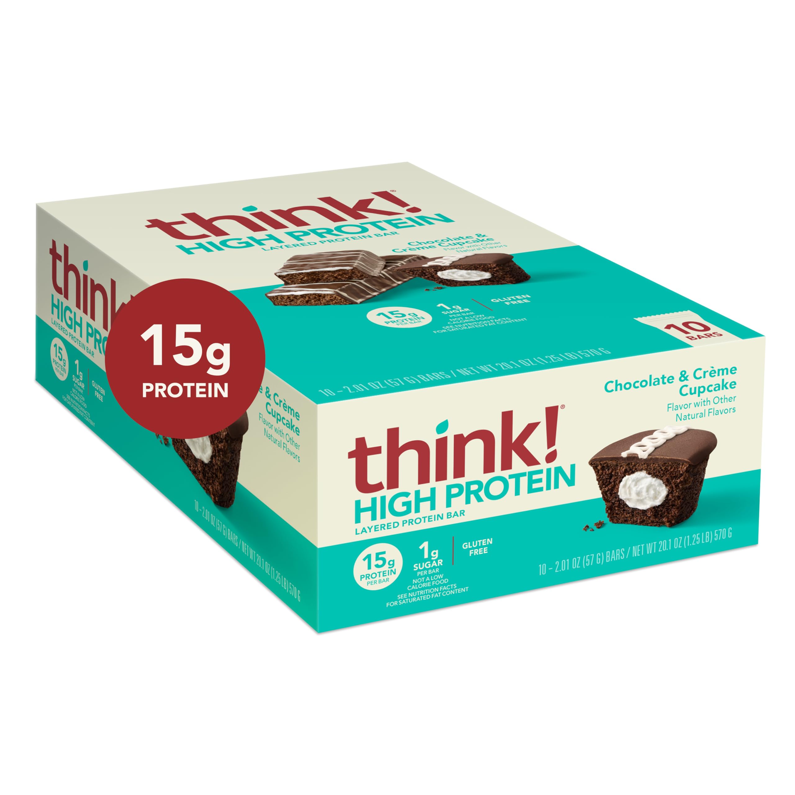 Think! wrapper close-up communicates freshness and easy serving.