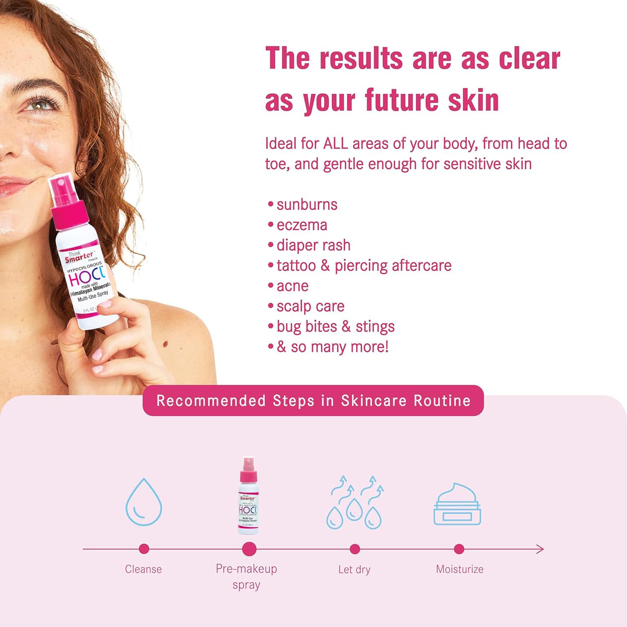 Think Smarter HOCL spray on phones and keyboards for quick sanitation