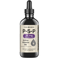 Think Above P5P liquid drops in bottle for quick, active vitamin B6 uptake