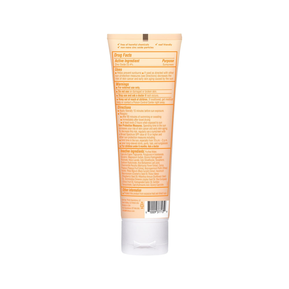 Thinkbaby application scene with gentle, non-greasy feel on skin.