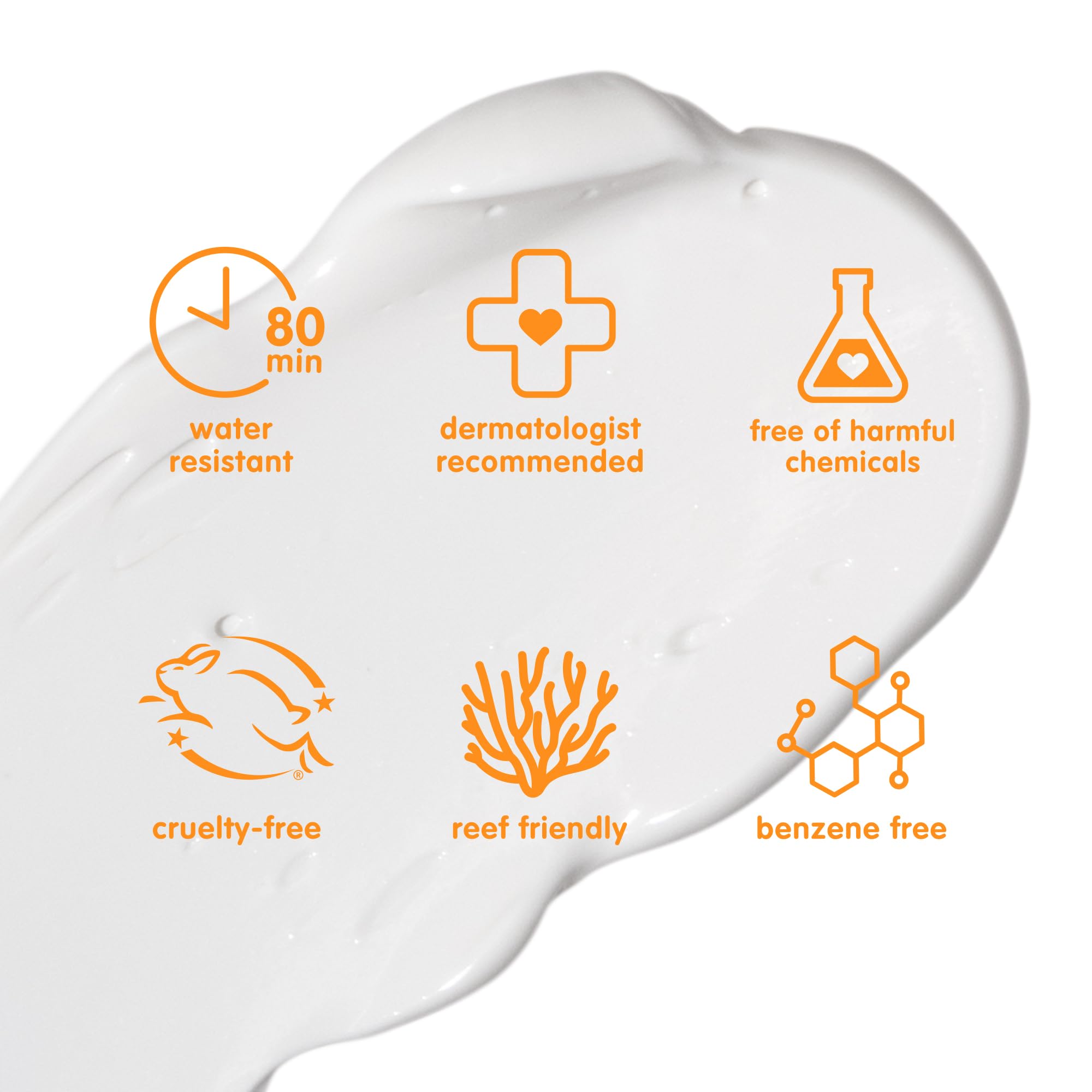 Thinkbaby sunscreen bottle with 80-minute water resistance for active days.
