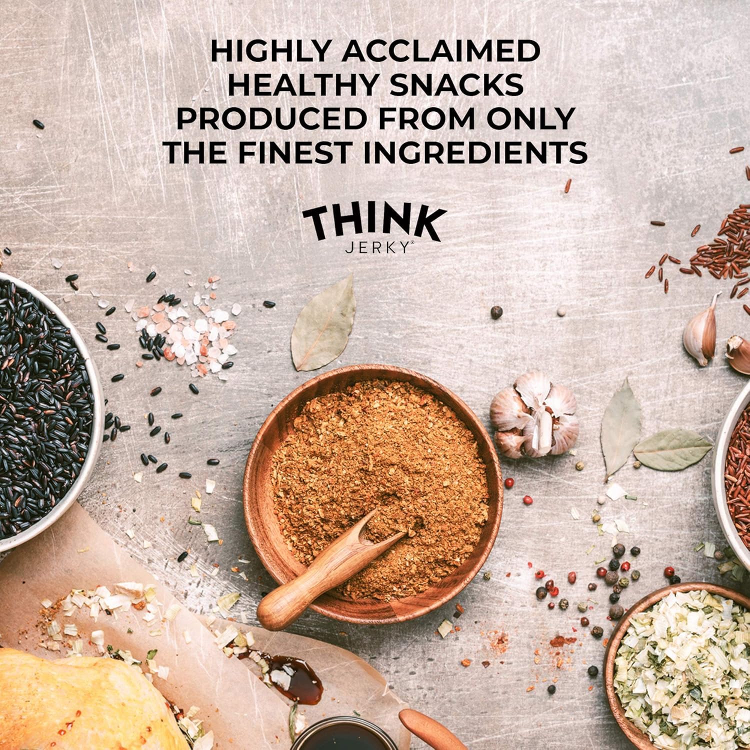 Think Jerky turkey sticks USA-made packaging reinforces quality and premium chef-crafted standards