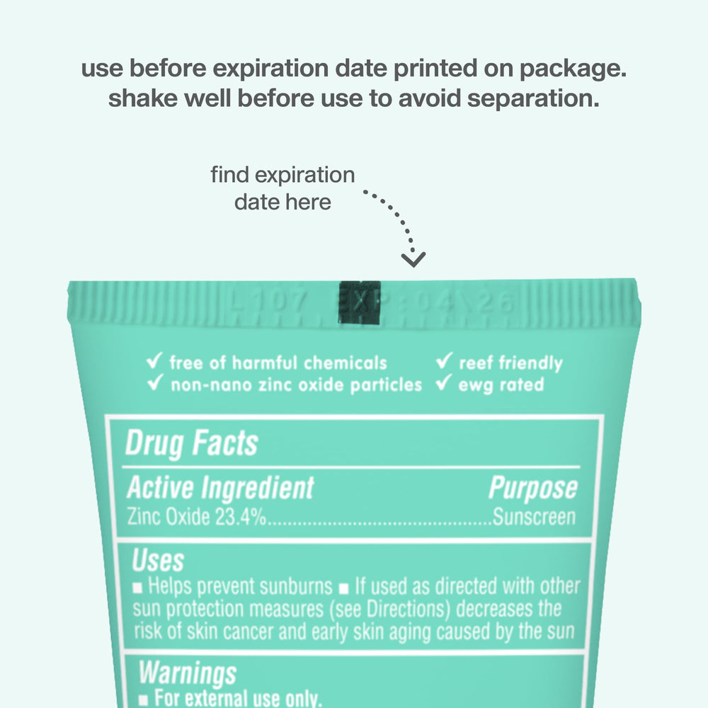 Thinkkids vegan formula label signals clean, plant-based sun care.