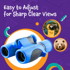 Think Peak kids' binoculars feature soft eye cups for comfortable use.