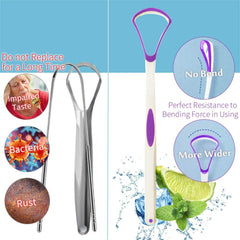 THINKPRICE tongue-scraper BPA-free material ensures safe durable daily use.
