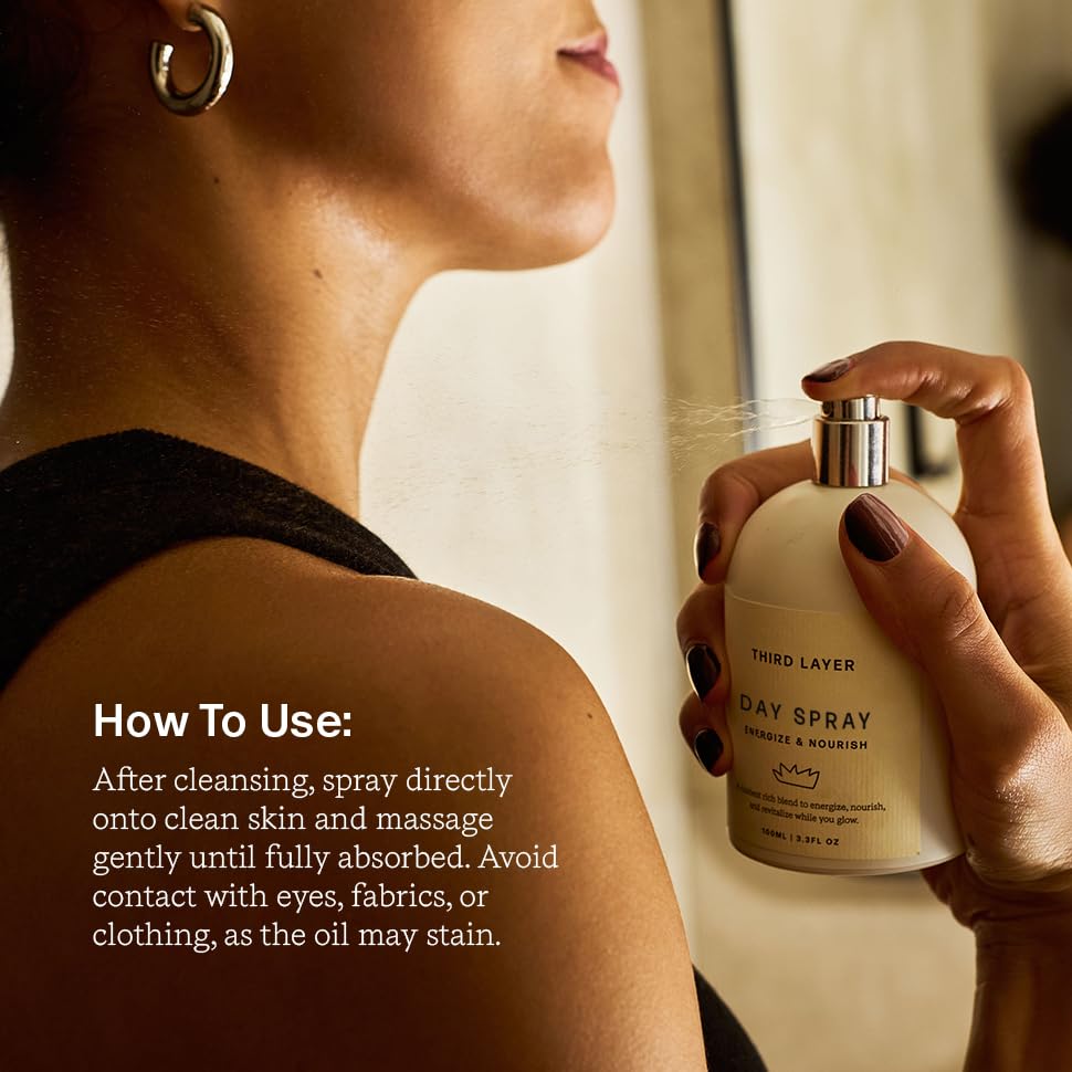 Third Layer Day Spray texture reveals silky, fast-absorbing feel.
