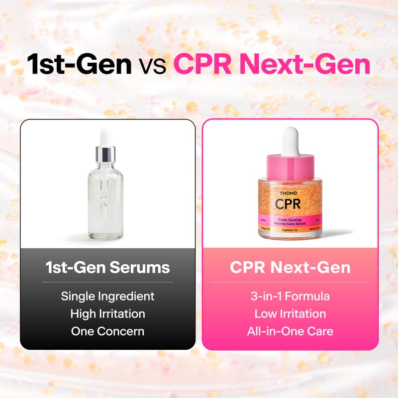 THOME CPR Serum packaging box emphasizing premium Korean skincare quality.