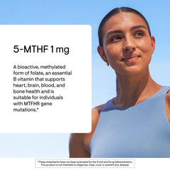 Morning routine with THORNE 5-MTHF bottle for cognitive balance