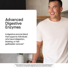 Thorne Advanced Digestive Enzymes capsules assist post‑meal comfort after fatty meals
