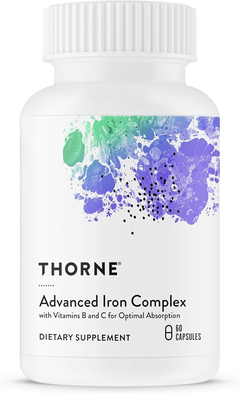 THORNE Advanced Iron Complex box front for daily iron support