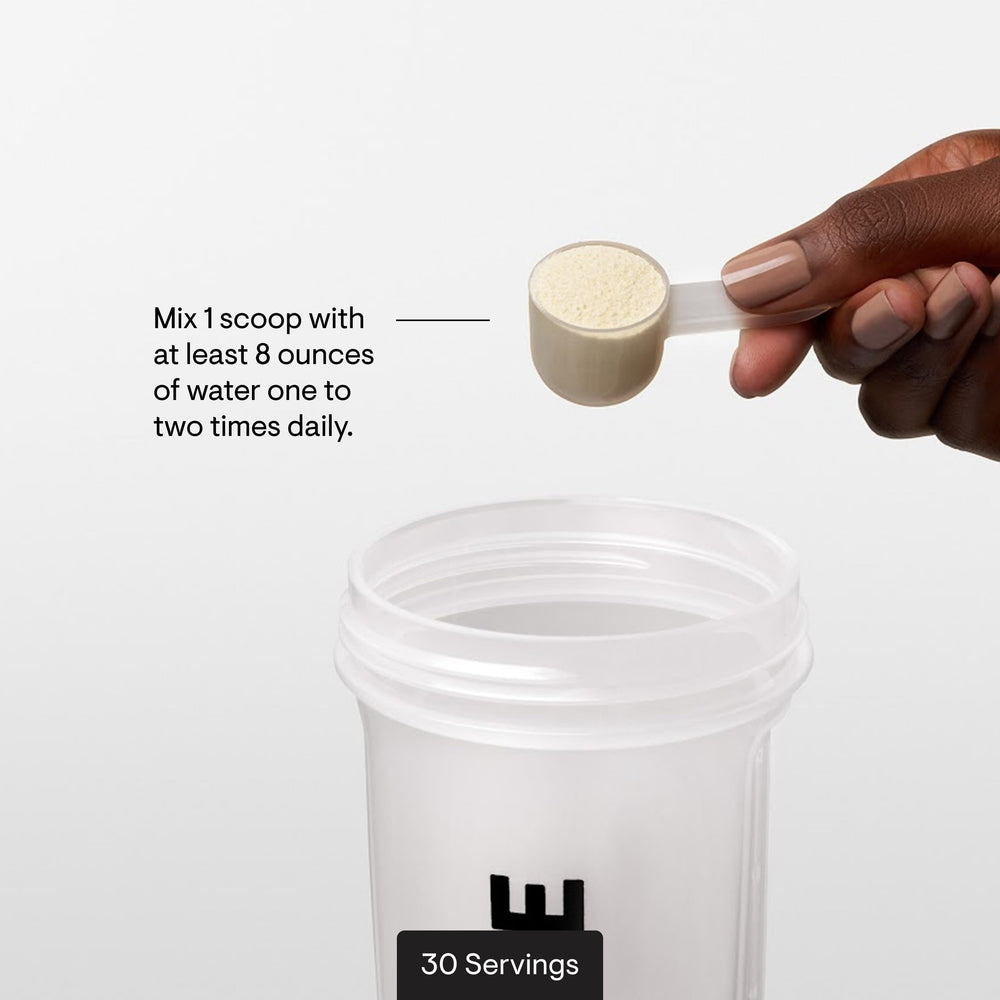 Ingredients list highlights all nine essential amino acids and BCAA ratio.