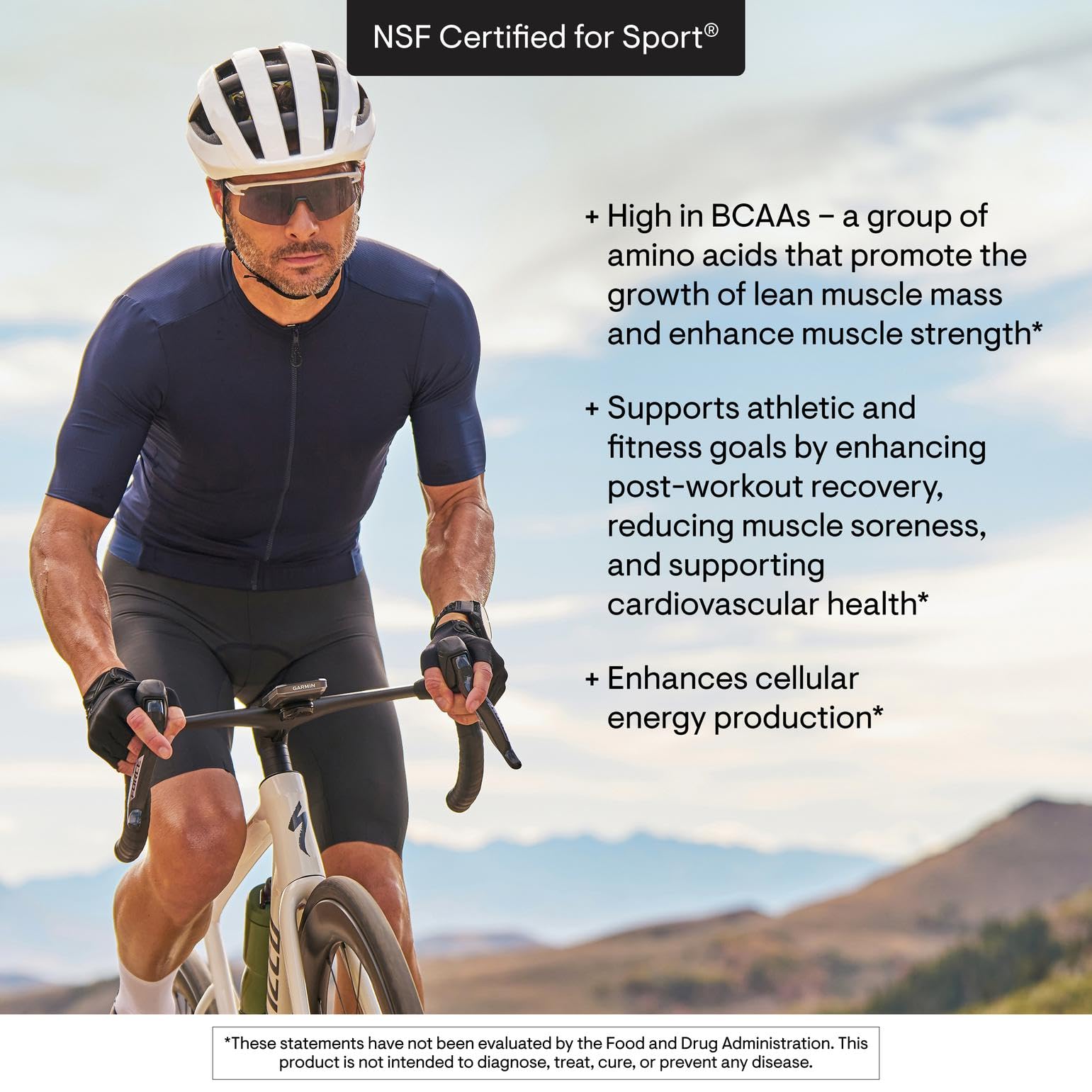 NSF Certified for Sport seal beside THORNE Amino Complex packaging.