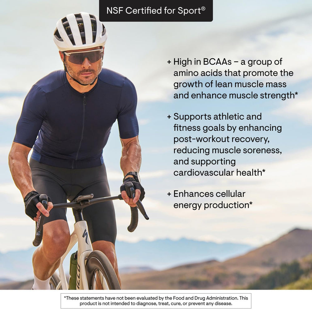 NSF Certified for Sport seal beside THORNE Amino Complex packaging.