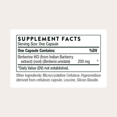 Close-up of THORNE Berberine capsules designed for daily wellness.
