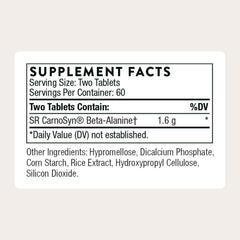 THORNE Beta Alanine Sustained Release tablets closeup showing even release.