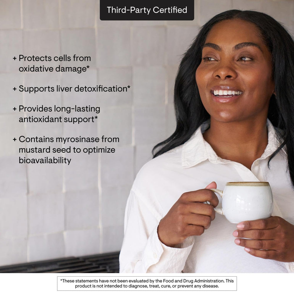 THORNE third-party certification badge on packaging.