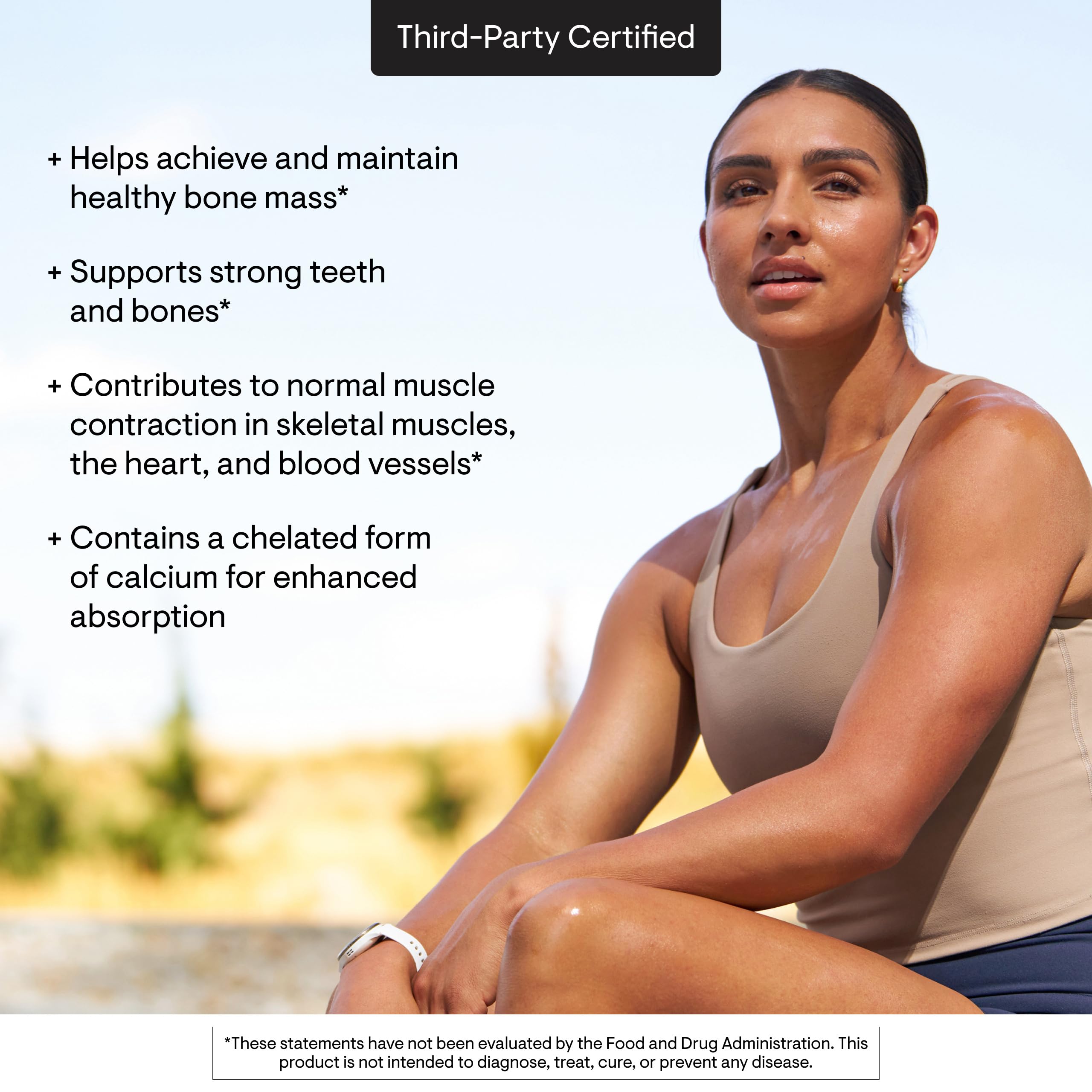 THORNE Calcium no gluten icon signaling gluten-free formulation