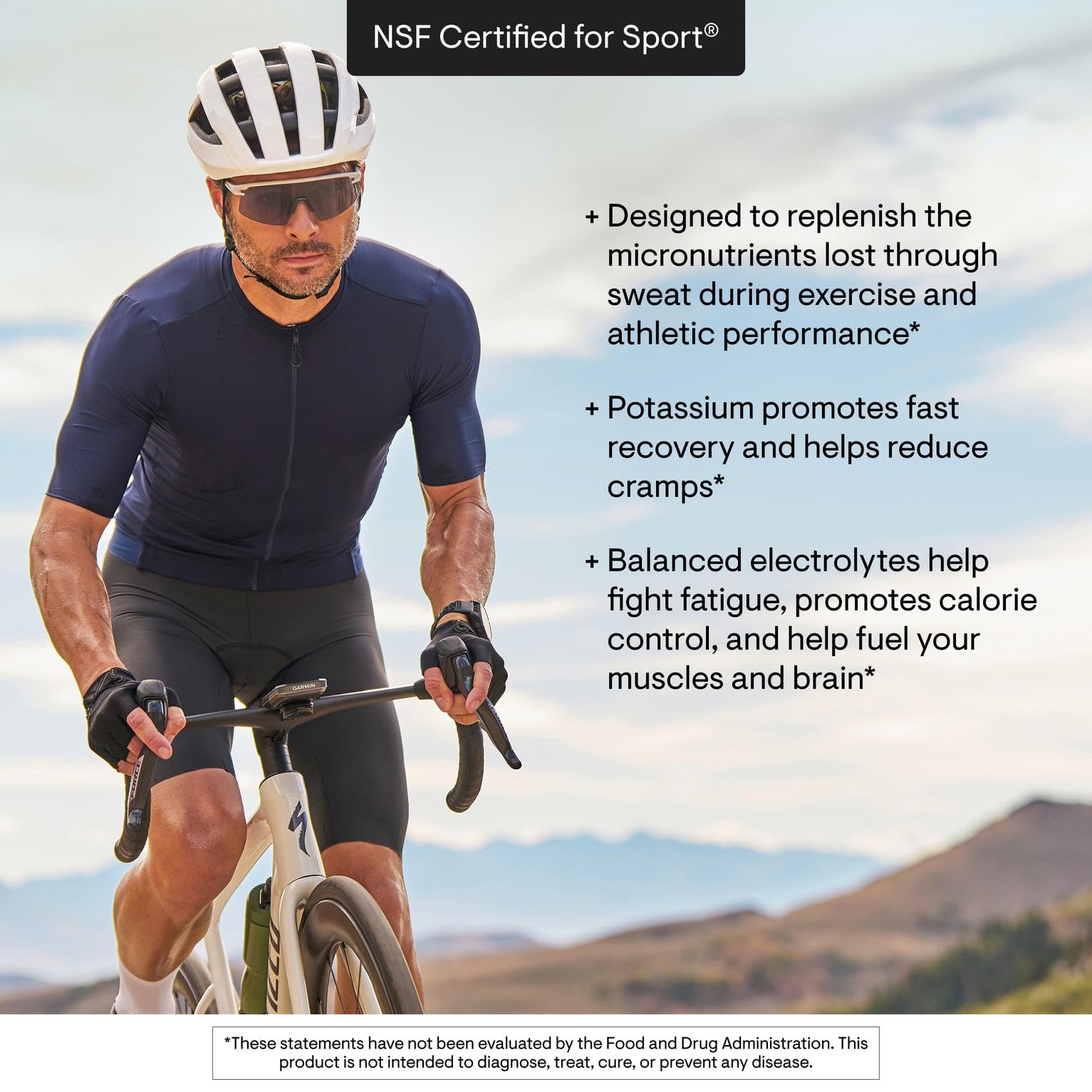 Athlete uses Catalyte during a workout for steady hydration.