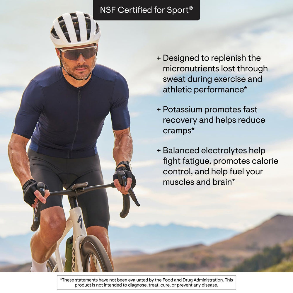 Athlete uses Catalyte during a workout for steady hydration.