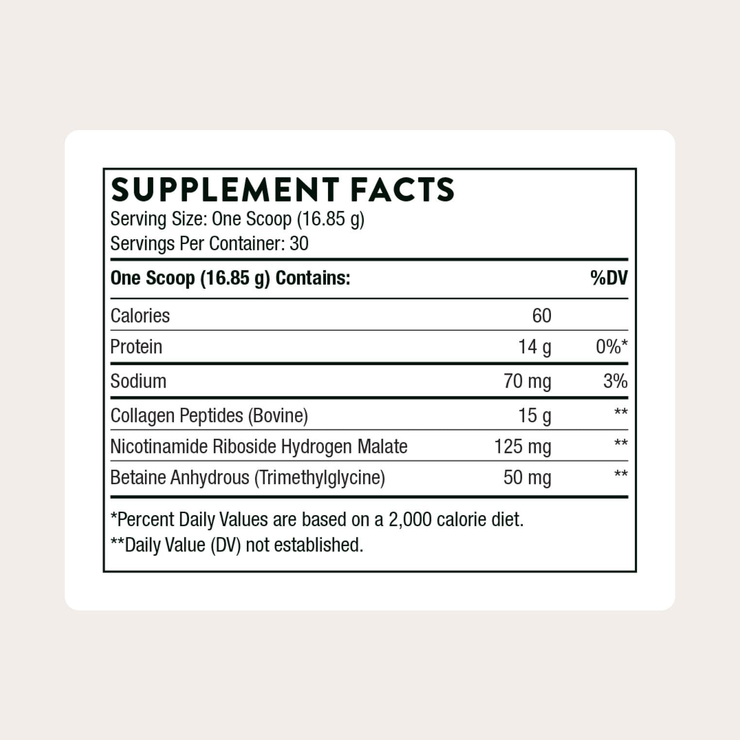 THORNE Collagen Fit scoop dispensing a measured serving for easy mixing