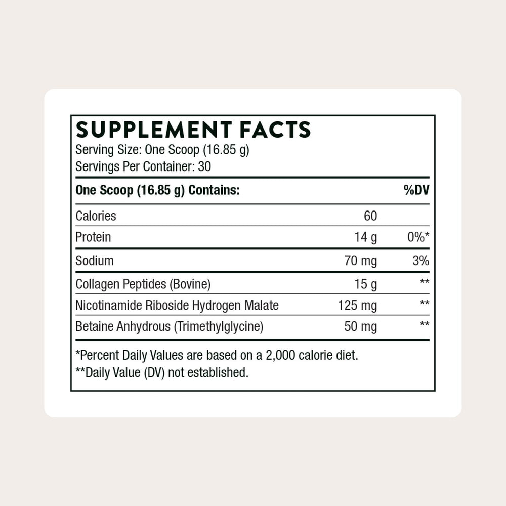 THORNE Collagen Fit scoop dispensing a measured serving for easy mixing